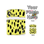 Leopard Polka Dot Yellow Black Playing Cards 54 (Mini)  Front - ClubK