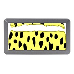 Leopard Polka Dot Yellow Black Memory Card Reader (mini)