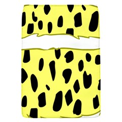 Leopard Polka Dot Yellow Black Flap Covers (s)  by Mariart