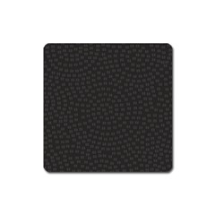 Oklahoma Circle Black Glitter Effect Square Magnet by Mariart