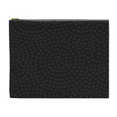 Oklahoma Circle Black Glitter Effect Cosmetic Bag (xl) by Mariart