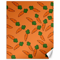 Carrot Pattern Canvas 11  X 14  