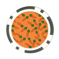 Carrot Pattern Poker Chip Card Guard (10 Pack) by Valentinaart