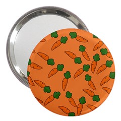 Carrot Pattern 3  Handbag Mirrors by Valentinaart