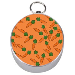 Carrot Pattern Silver Compasses by Valentinaart