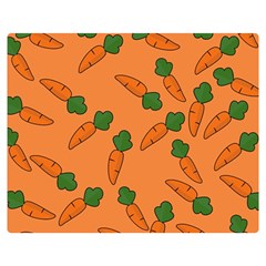 Carrot Pattern Double Sided Flano Blanket (medium)  by Valentinaart