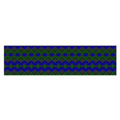 Split Diamond Blue Green Woven Fabric Satin Scarf (oblong) by Mariart
