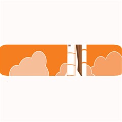 Rocket Space Ship Orange Large Bar Mats