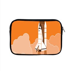 Rocket Space Ship Orange Apple Macbook Pro 15  Zipper Case by Mariart