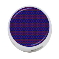 Split Diamond Blue Purple Woven Fabric 4-port Usb Hub (two Sides)  by Mariart