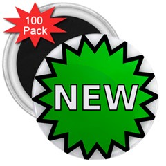 New Icon Sign 3  Magnets (100 Pack)