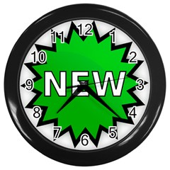 New Icon Sign Wall Clocks (black)