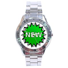 New Icon Sign Stainless Steel Analogue Watch by Mariart