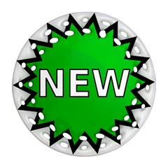 New Icon Sign Round Filigree Ornament (two Sides)