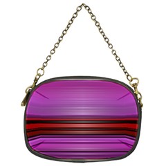 Stripes Line Red Purple Chain Purses (one Side) 