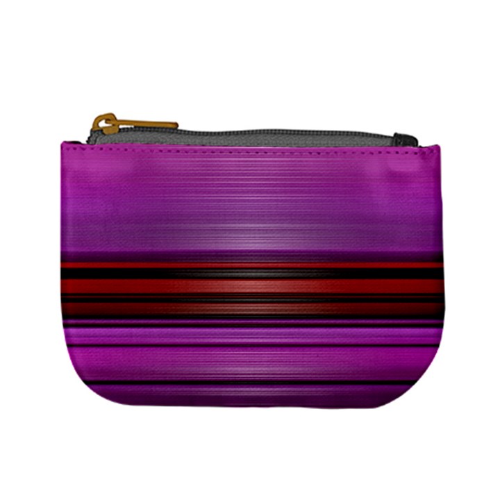 Stripes Line Red Purple Mini Coin Purses