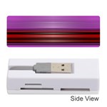 Stripes Line Red Purple Memory Card Reader (Stick)  Front