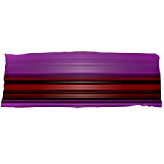 Stripes Line Red Purple Body Pillow Case Dakimakura (two Sides) by Mariart