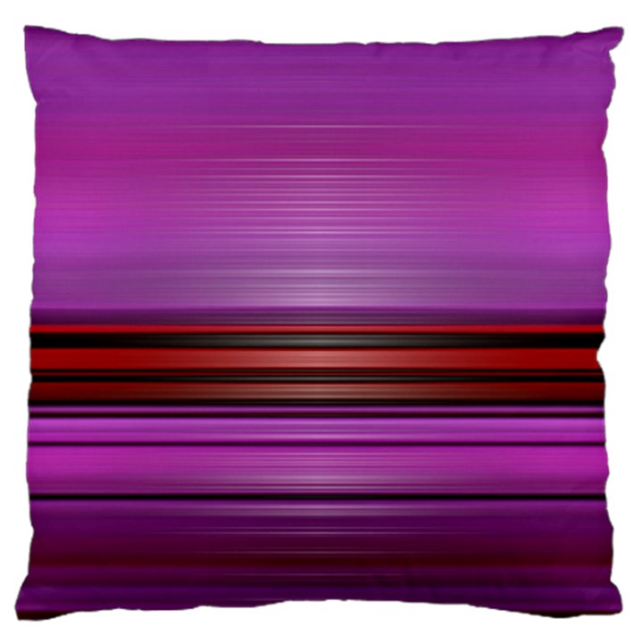 Stripes Line Red Purple Standard Flano Cushion Case (One Side)