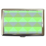 Squares Triangel Green Yellow Blue Cigarette Money Cases Front