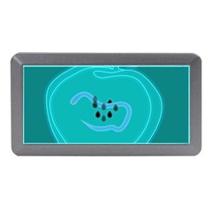 Xray Worms Fruit Apples Blue Memory Card Reader (mini)