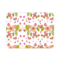 Floral Pattern Double Sided Flano Blanket (mini)  by Valentinaart