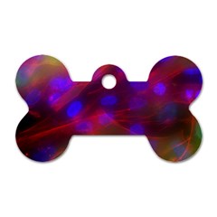 Vaccine Blur Red Dog Tag Bone (two Sides) by Mariart