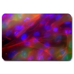 Vaccine Blur Red Large Doormat  by Mariart