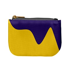 Purple Yellow Wave Mini Coin Purses