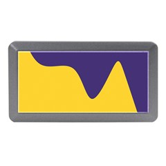 Purple Yellow Wave Memory Card Reader (mini) by Mariart