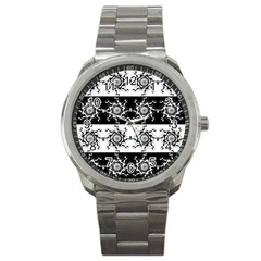 Three Wise Men Gotham Strong Hand Sport Metal Watch by Mariart