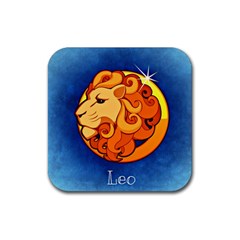 Zodiac Leo Rubber Coaster (square)  by Mariart