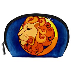 Zodiac Leo Accessory Pouches (large)  by Mariart
