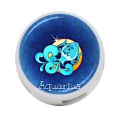 Zodiac Aquarius 4-port Usb Hub (two Sides)  by Mariart