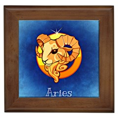 Zodiac Aries Framed Tiles by Mariart