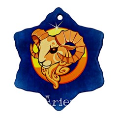 Zodiac Aries Ornament (snowflake)