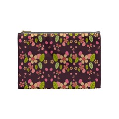 Floral Pattern Cosmetic Bag (medium) 