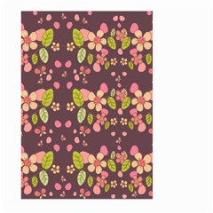 Floral Pattern Large Garden Flag (two Sides) by Valentinaart