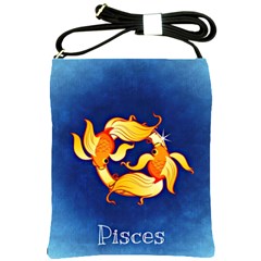 Zodiac Pisces Shoulder Sling Bags by Mariart