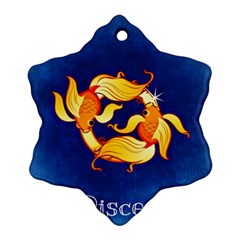 Zodiac Pisces Ornament (snowflake)