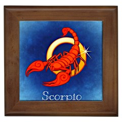 Zodiac Scorpio Framed Tiles by Mariart