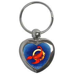 Zodiac Scorpio Key Chains (heart) 
