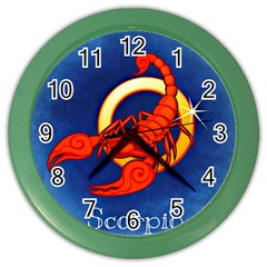 Zodiac Scorpio Color Wall Clocks