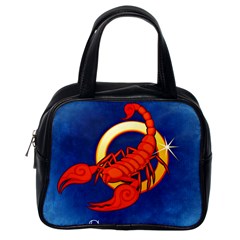 Zodiac Scorpio Classic Handbags (one Side) by Mariart