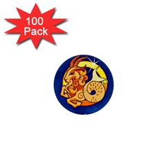 Zodiac Capricorn 1  Mini Buttons (100 Pack) 
