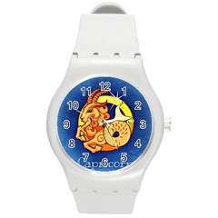 Zodiac Capricorn Round Plastic Sport Watch (m)