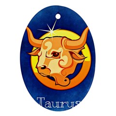 Zodiac Taurus Ornament (oval) by Mariart