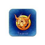 Zodiac Taurus Rubber Square Coaster (4 pack)  Front