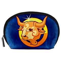 Zodiac Taurus Accessory Pouches (large)  by Mariart