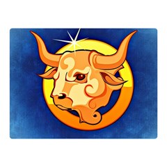 Zodiac Taurus Double Sided Flano Blanket (mini)  by Mariart